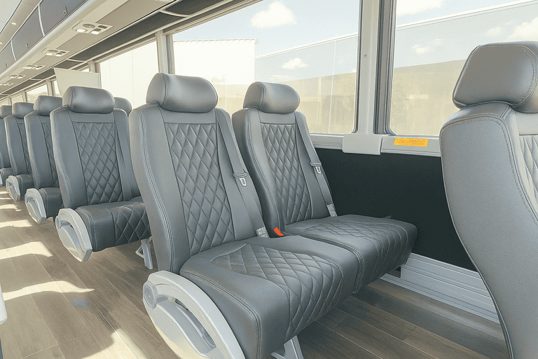 interior of Wilson Charter Bus charter bus