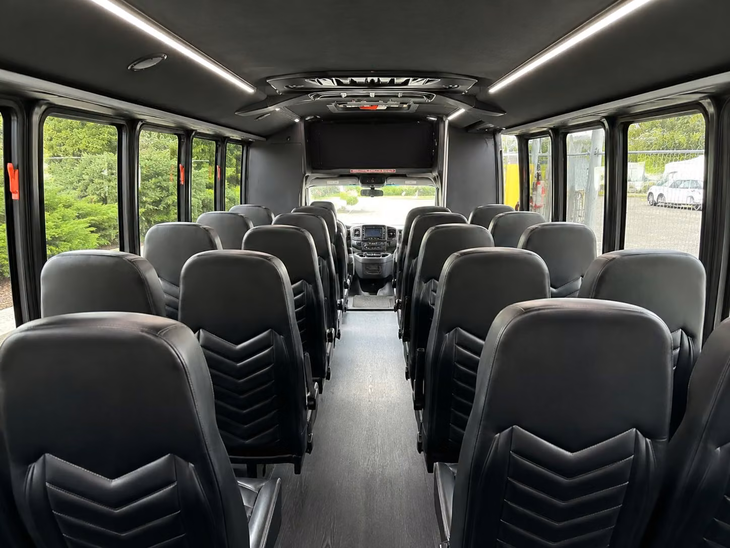 18 passenger minibus interior