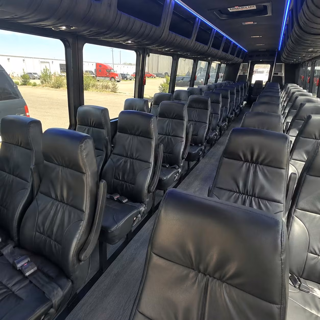 25 passenger minibus interior