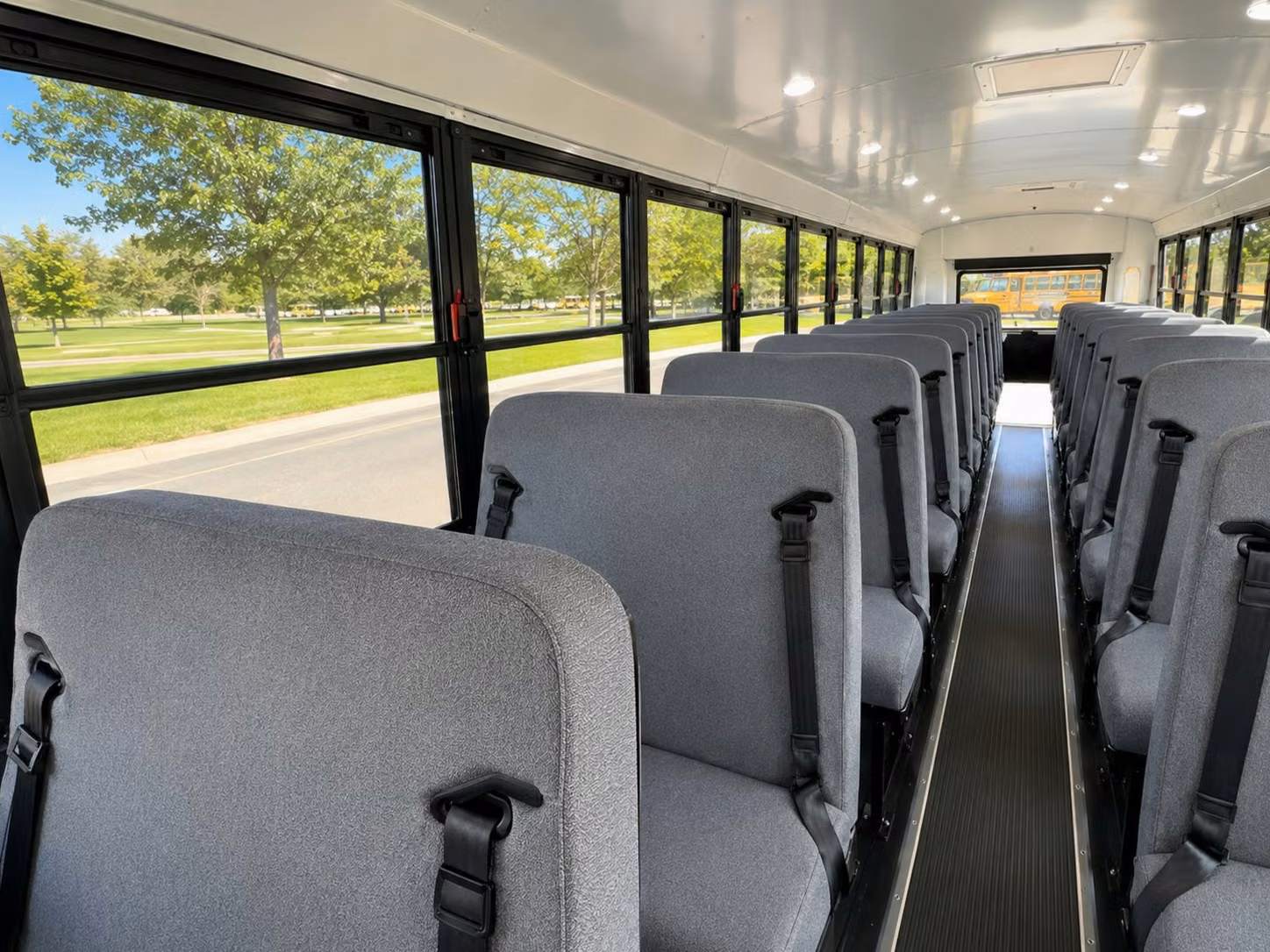 school bus inside